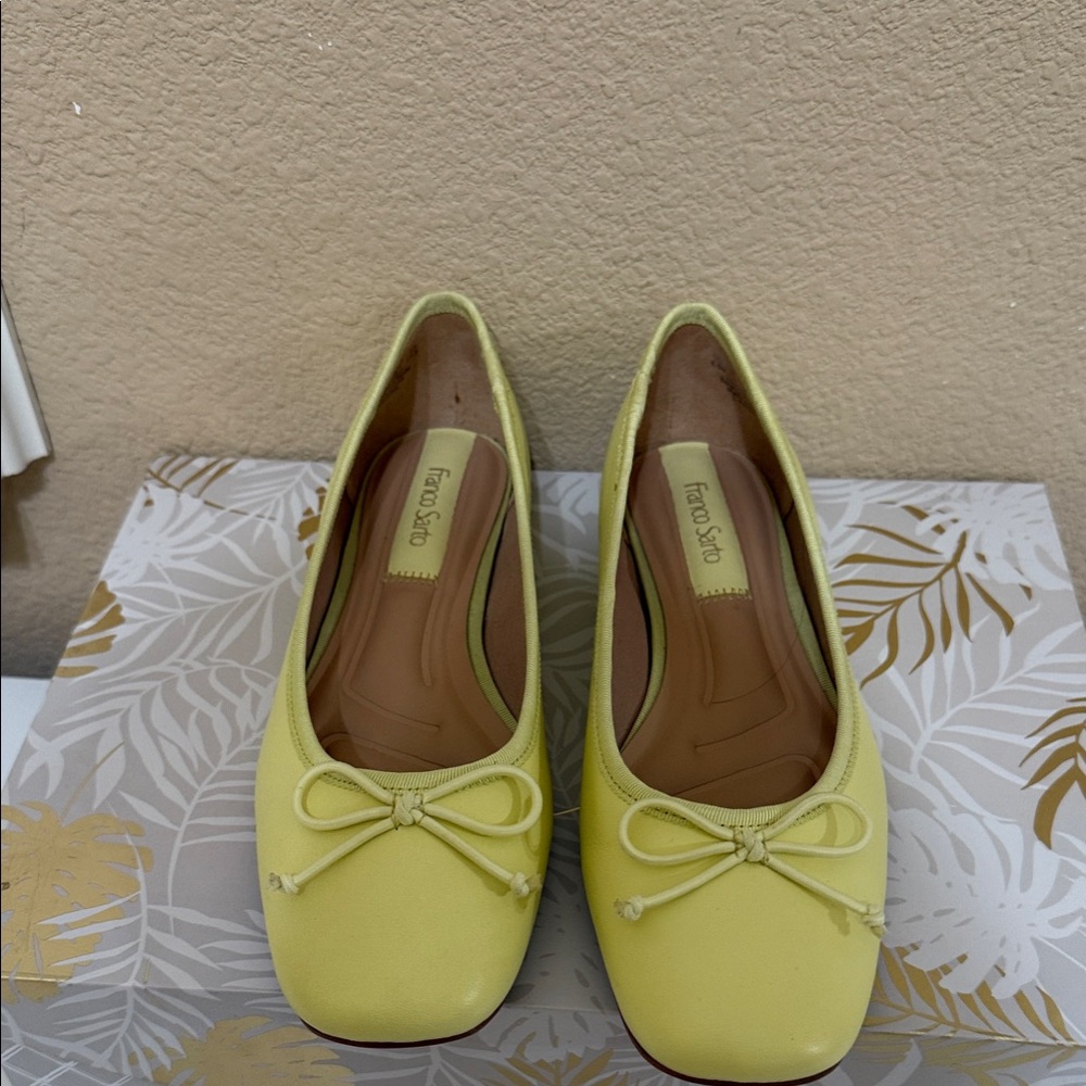 Franco Sarto Lemon Yellow Flats